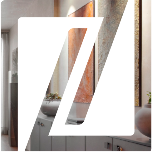 Ziffer office with logo cutout